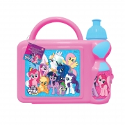 My Little Pony Lunch Box (สีชมพู) พร้อมบิสกิตกลิ่นนม